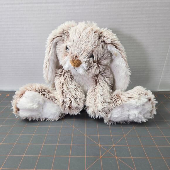 Melissa and Doug Burrow Bunny Super Silky Cuddly Frosted Big Foot - Picture 1 of 12